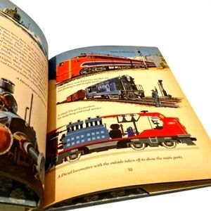 ENGINES BOOK Vehicles Trucks Golden Picture Framing Vintage Antique Wall Art